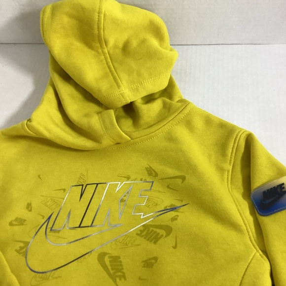 NWT Boys Nike Bright Yellow Sweatshirt size 5/6 - Picture 4 of 6